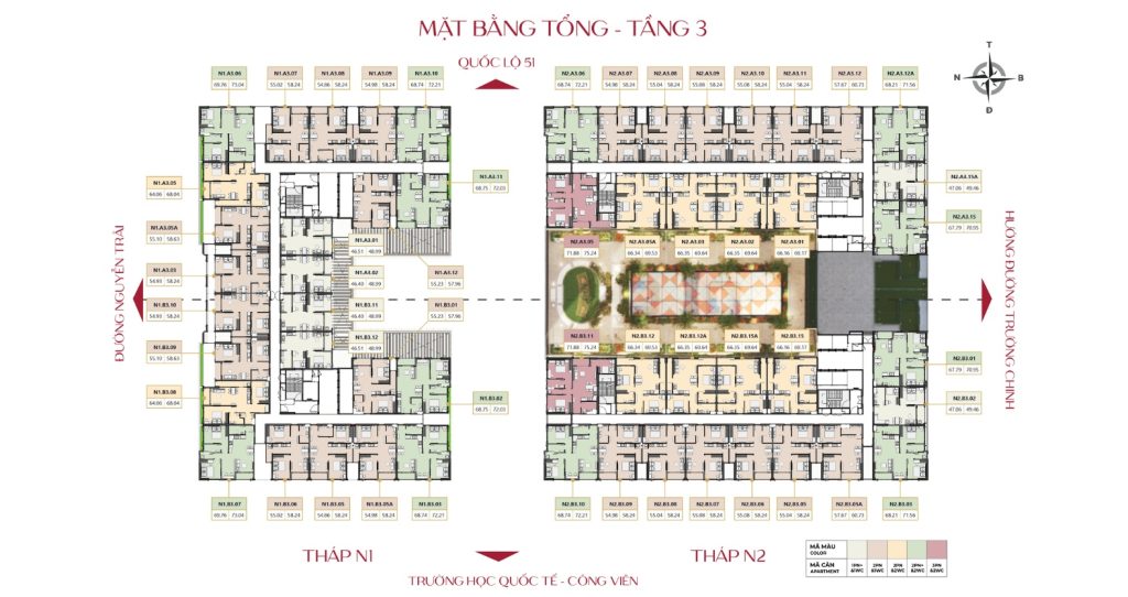 mặt bằng tầng 3